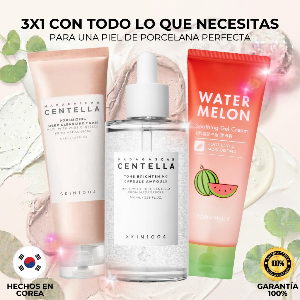 3x1 Piel Coreana Perfecta (TODO lo que Necesitas)